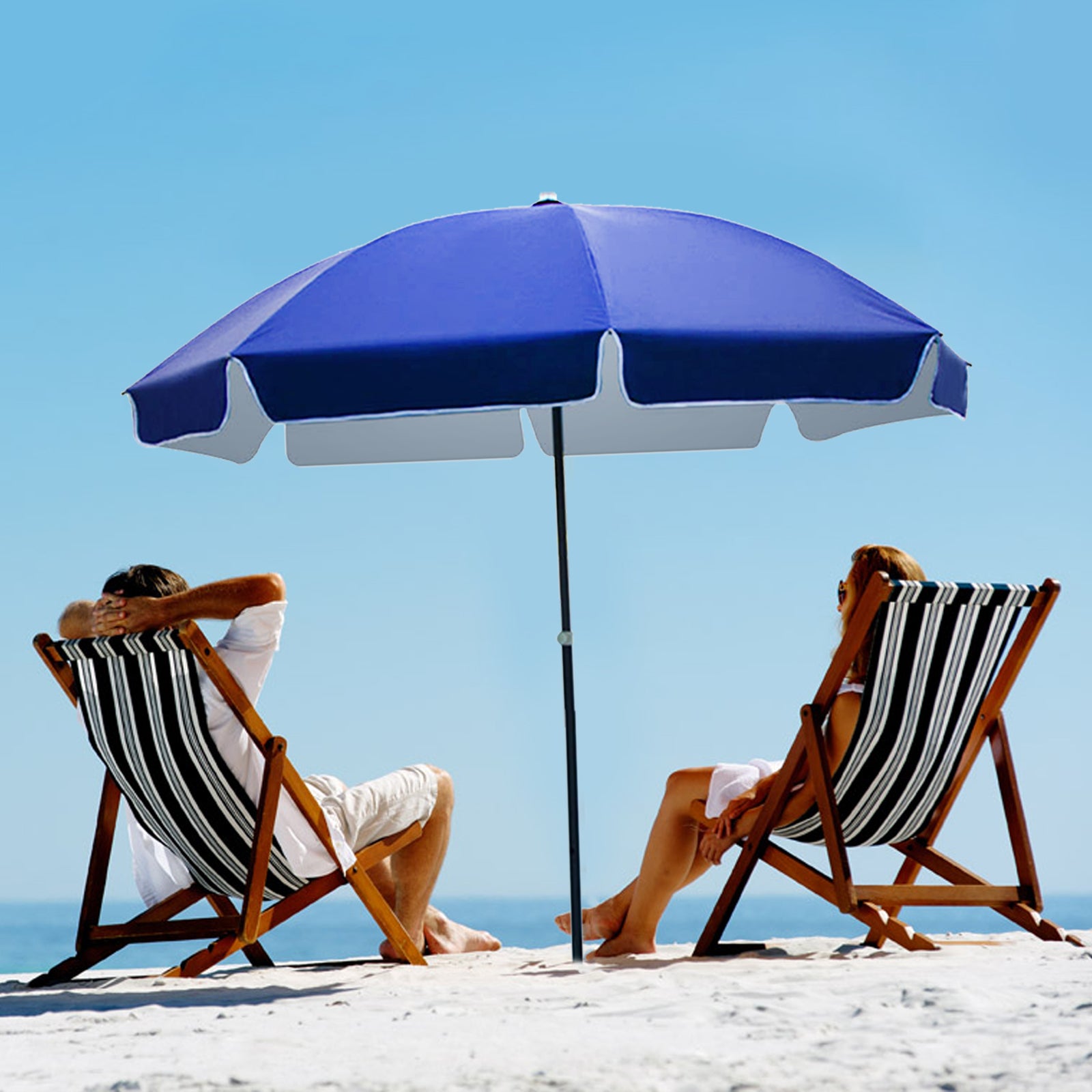 A Day at the Beach | Beach Chair with an Umbrella