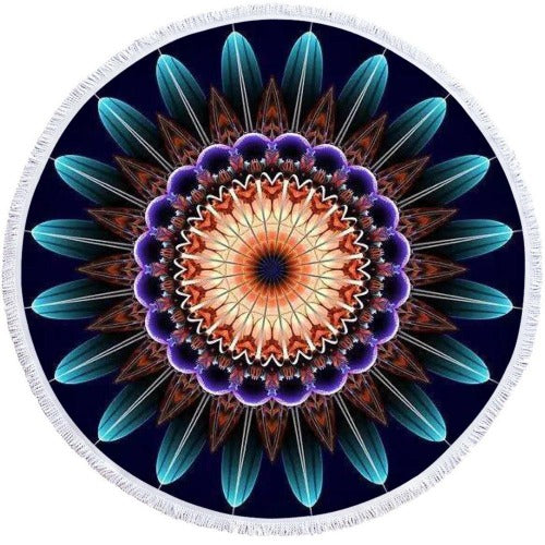 Microfiber 3D Printed Round Beach Towel - My Beach Kit