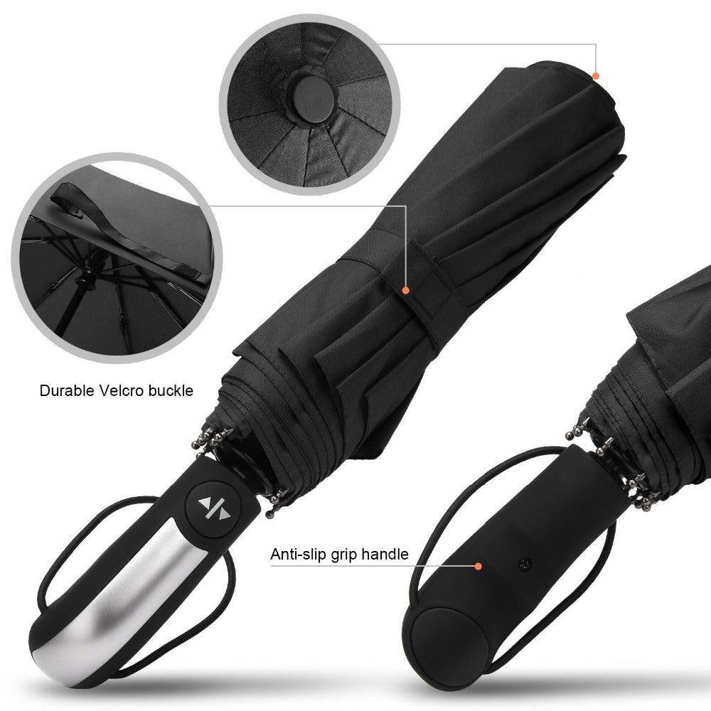 Wind Resistant Folding Automatic Umbrella - My Beach Kit