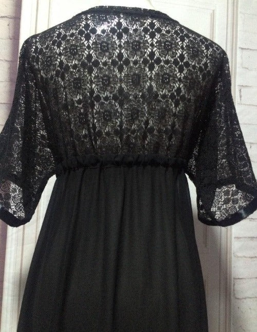 Spot Lace Stitching Bikini Blouse