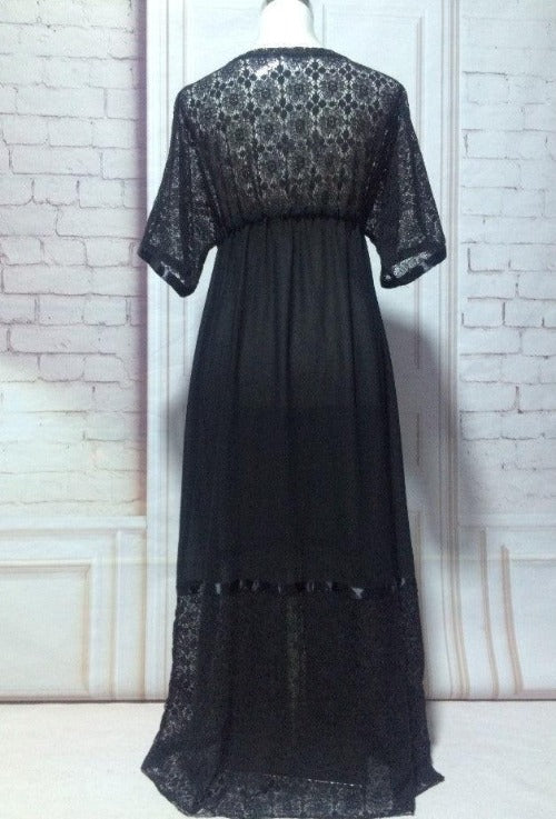 Spot Lace Stitching Bikini Blouse