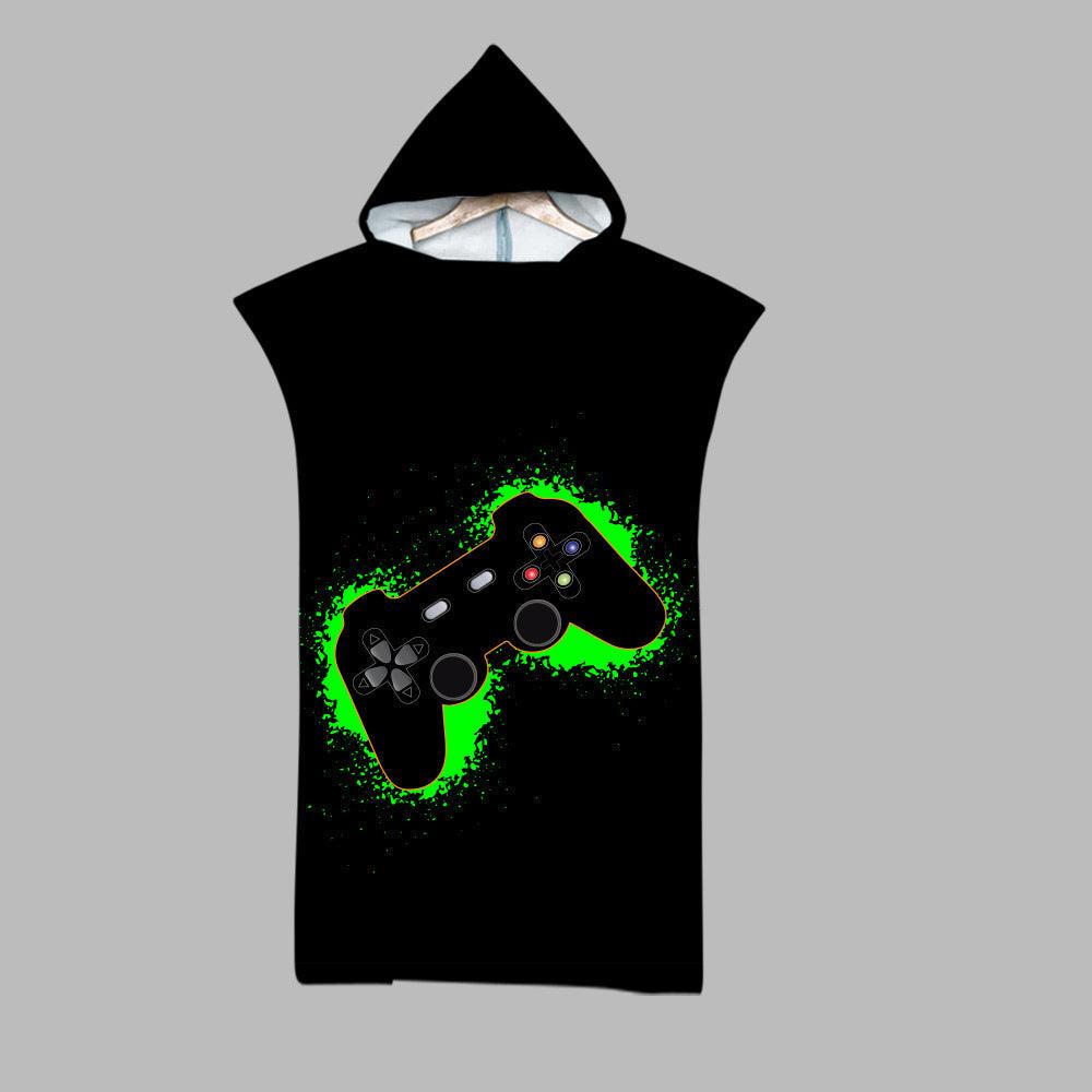 Beach Swim Print Hooded Towel - My Beach Kit