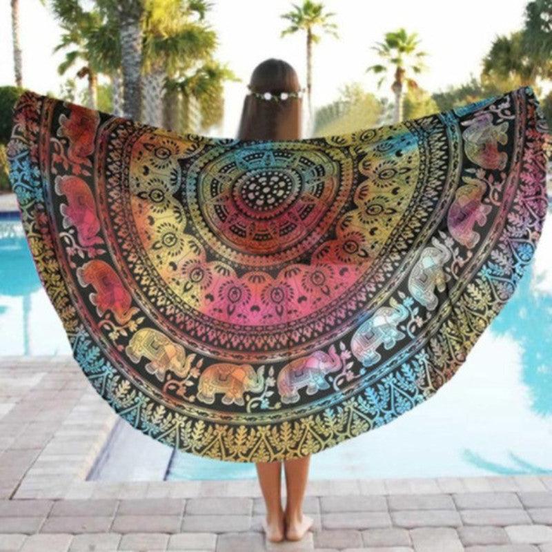 Casual Beach Mat Round Retro Shawl - My Beach Kit