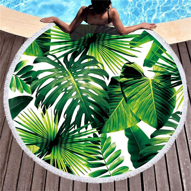 Round Printed Beach Towel - My Beach Kit
