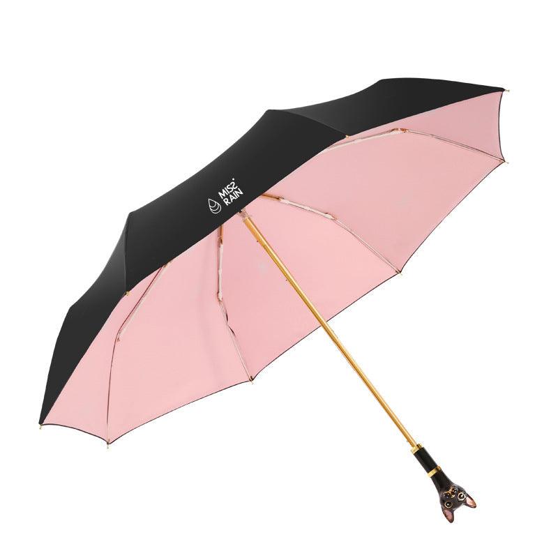 Folding cat handle sunscreen umbrella - My Beach Kit