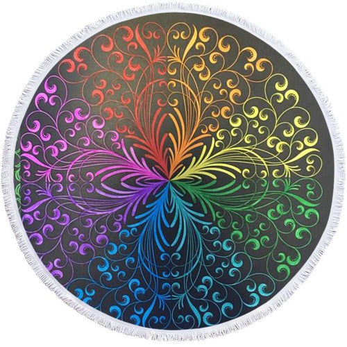 Microfiber 3D Printed Round Beach Towel - My Beach Kit