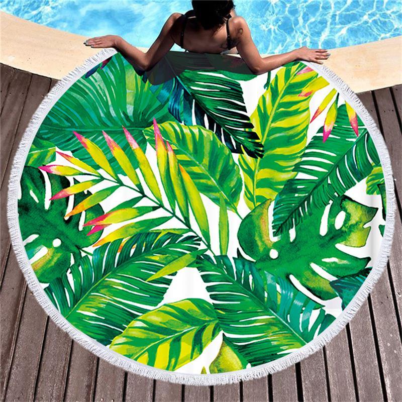 Round Printed Beach Towel - My Beach Kit