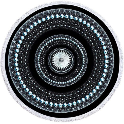 Microfiber 3D Printed Round Beach Towel - My Beach Kit