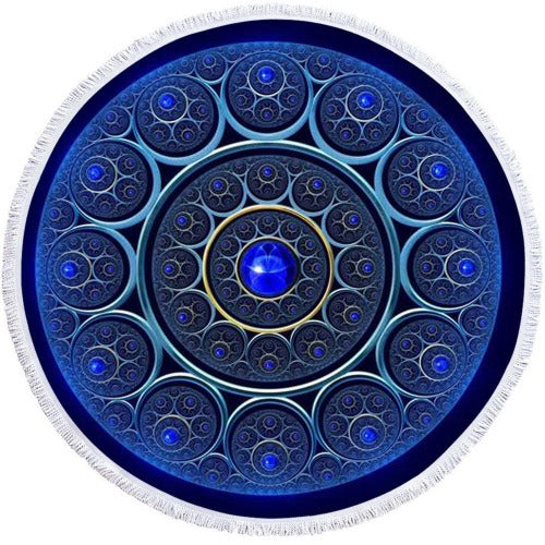 Microfiber 3D Printed Round Beach Towel - My Beach Kit