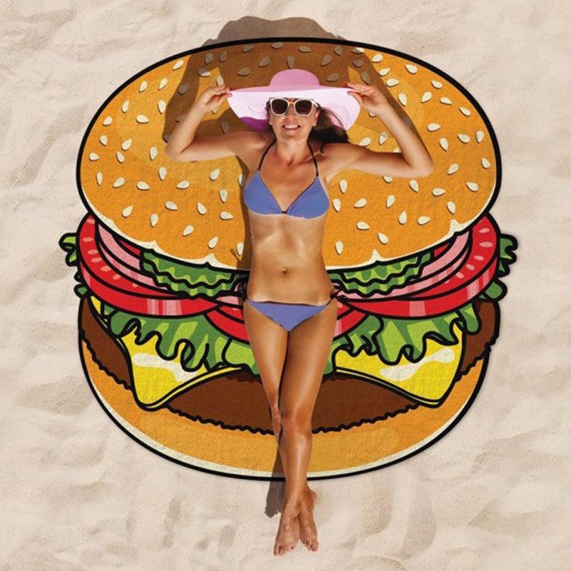 Rounded Burger Beach Mat - My Beach Kit
