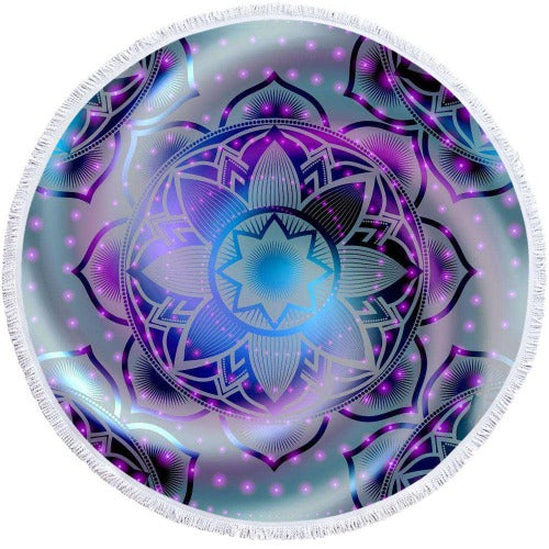 Microfiber 3D Printed Round Beach Towel - My Beach Kit