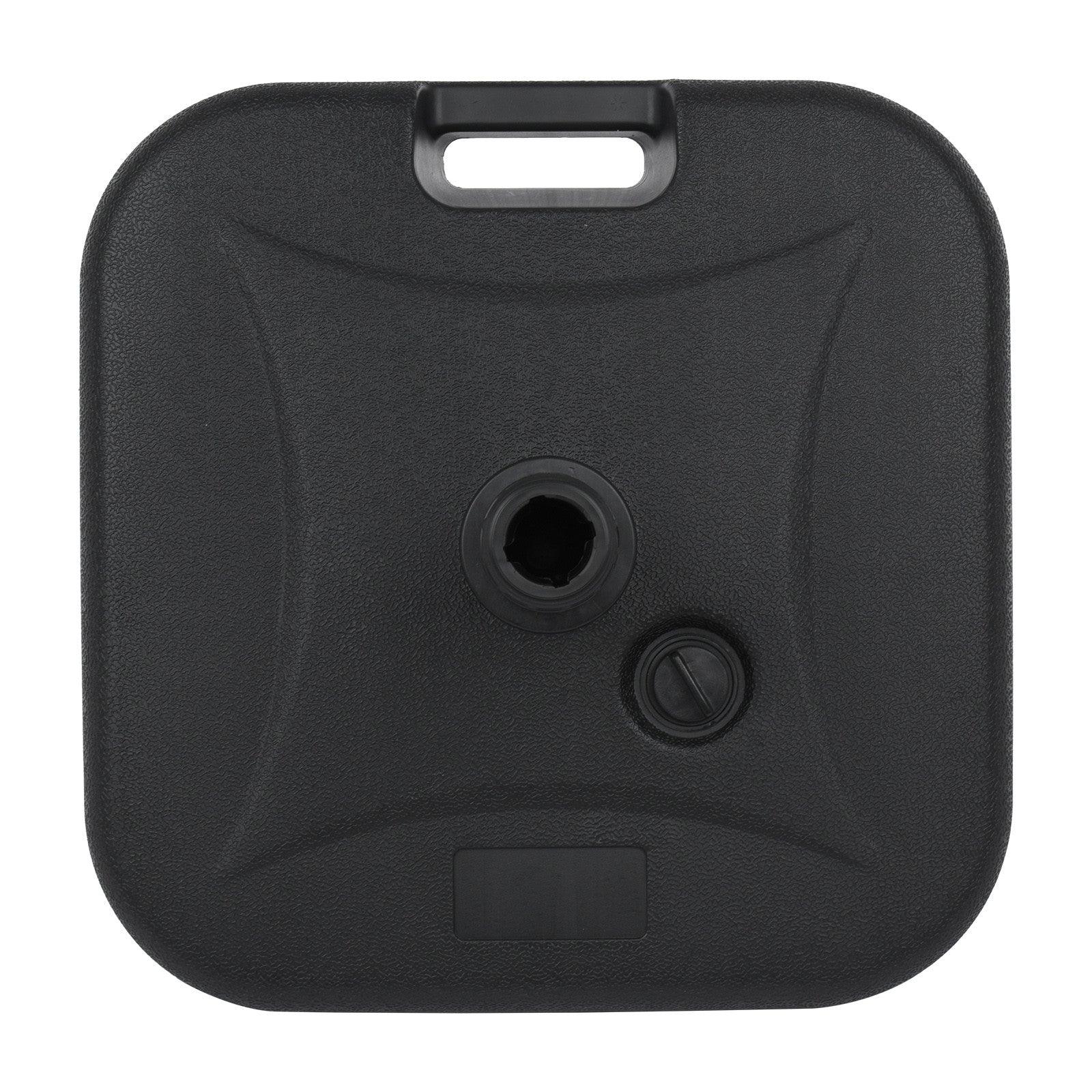 Umbrella Base 18 In Square Outdoor Market Stand Heavy Duty-Water Filled 53 lb - My Beach Kit