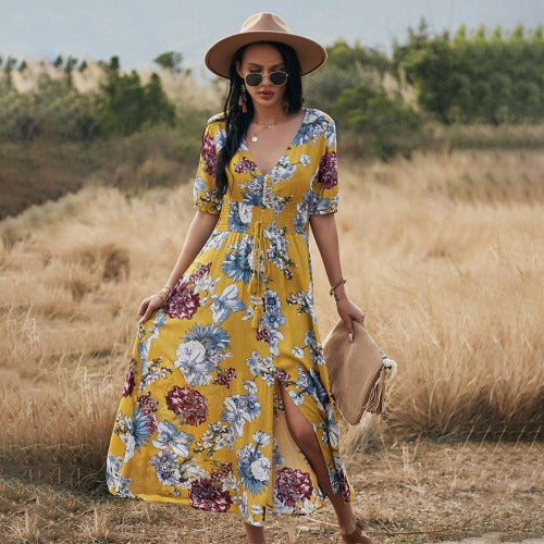 Floral Summer Beach Dress - My Beach Kit