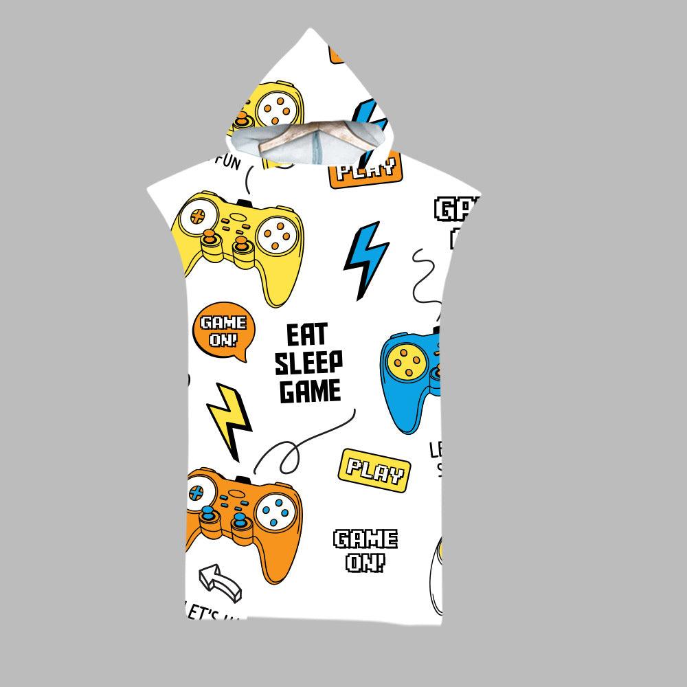 Beach Swim Print Hooded Towel - My Beach Kit