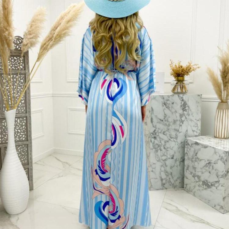 V-neck Beach Long Skirt Dress - My Beach Kit