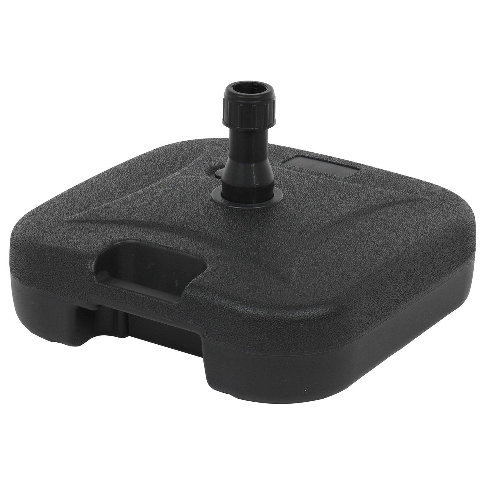 Umbrella Base 18 In Square Outdoor Market Stand Heavy Duty-Water Filled 53 lb - My Beach Kit