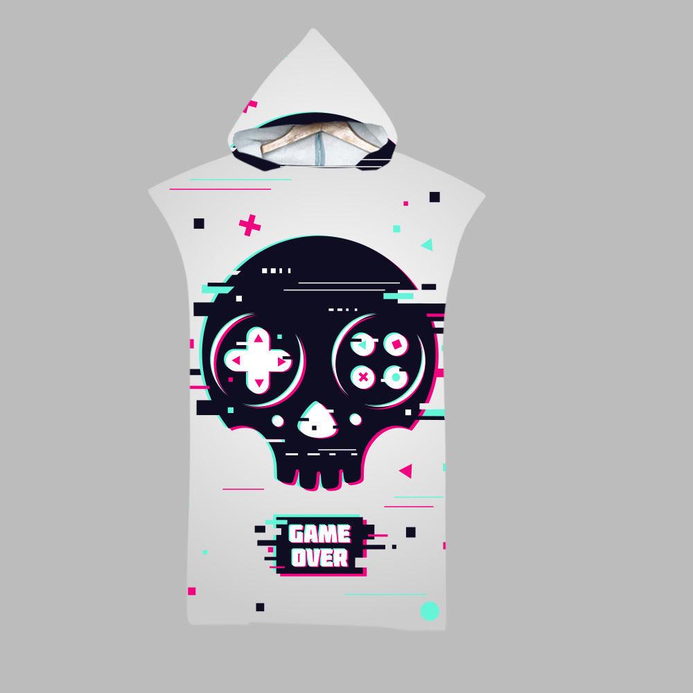 Beach Swim Print Hooded Towel - My Beach Kit