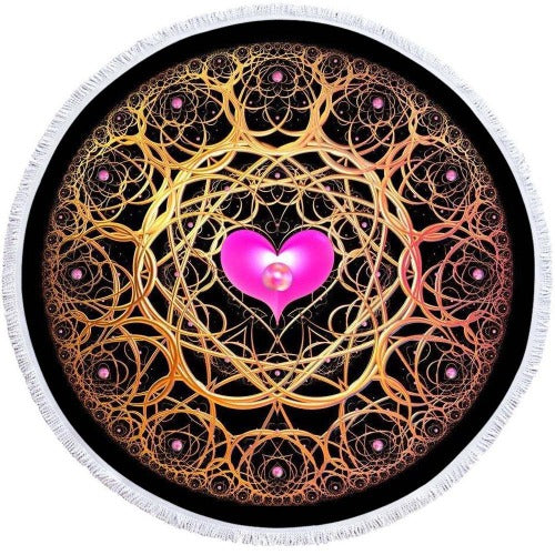 Microfiber 3D Printed Round Beach Towel - My Beach Kit