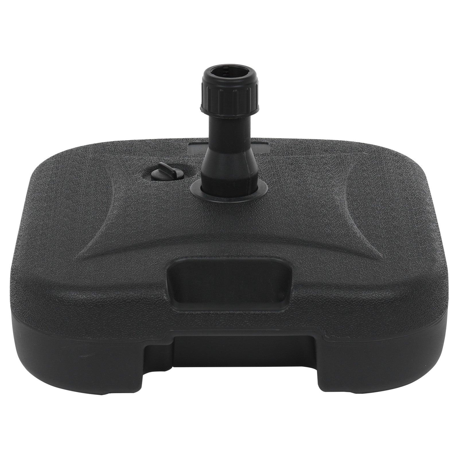 Umbrella Base 18 In Square Outdoor Market Stand Heavy Duty-Water Filled 53 lb - My Beach Kit