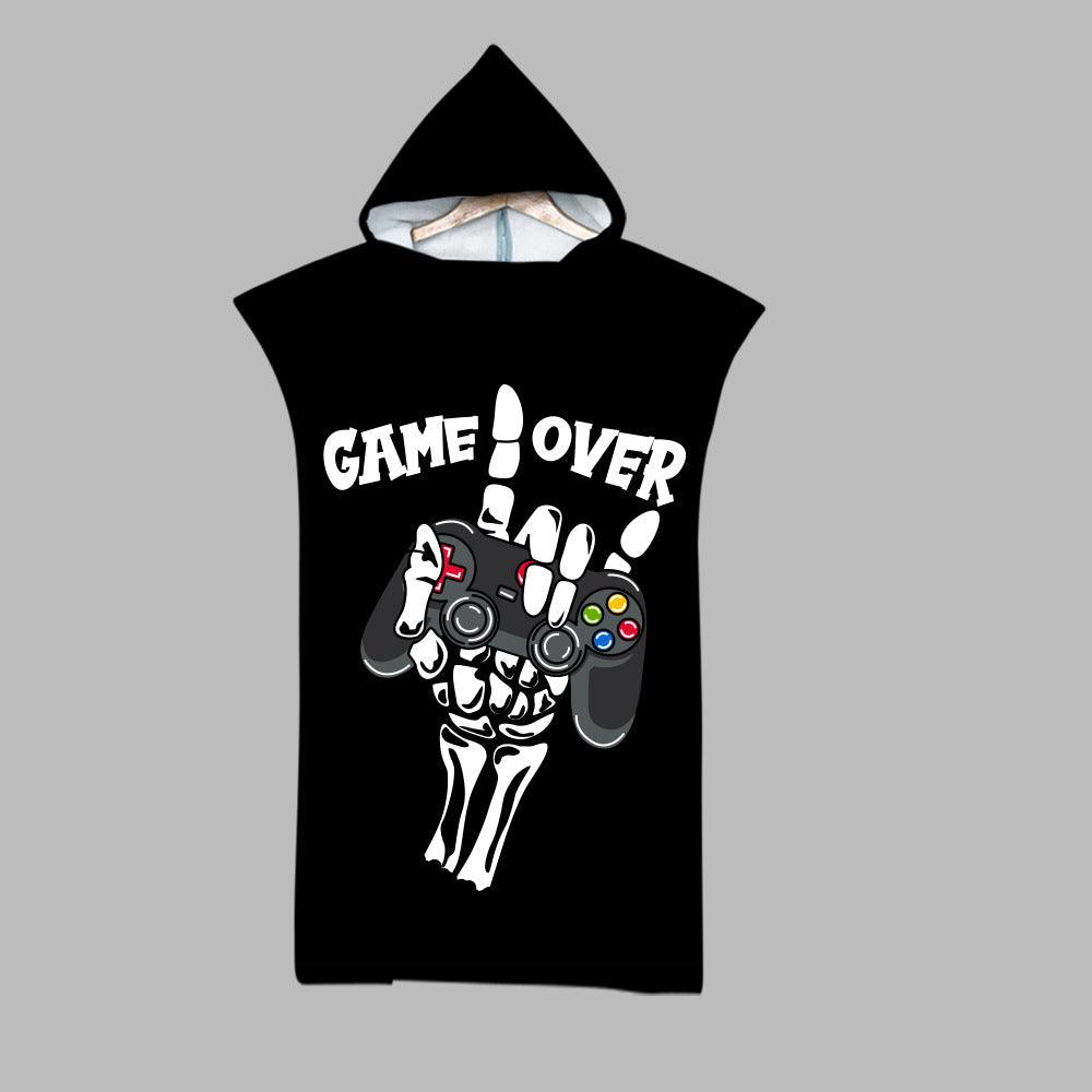 Beach Swim Print Hooded Towel - My Beach Kit