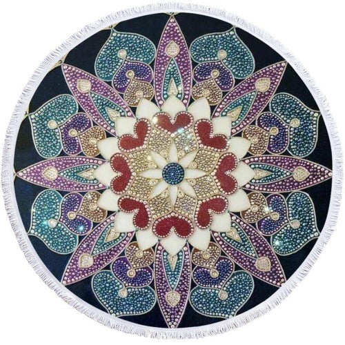 Microfiber 3D Printed Round Beach Towel - My Beach Kit