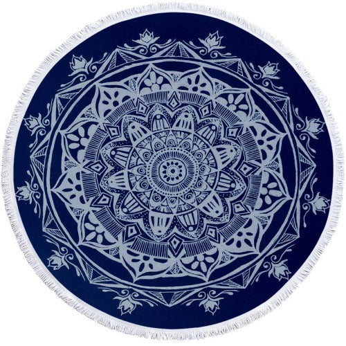 Microfiber 3D Printed Round Beach Towel - My Beach Kit