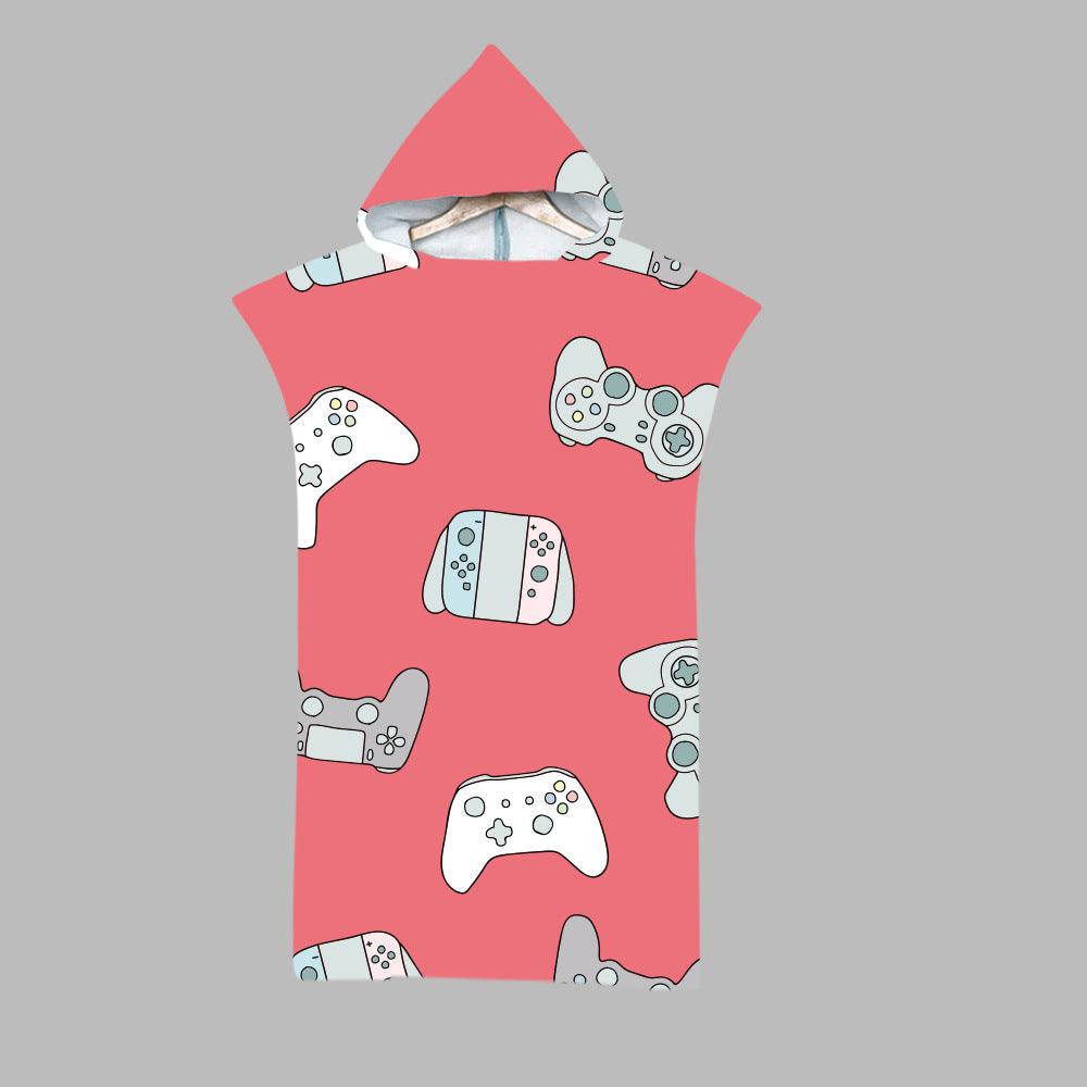 Beach Swim Print Hooded Towel - My Beach Kit