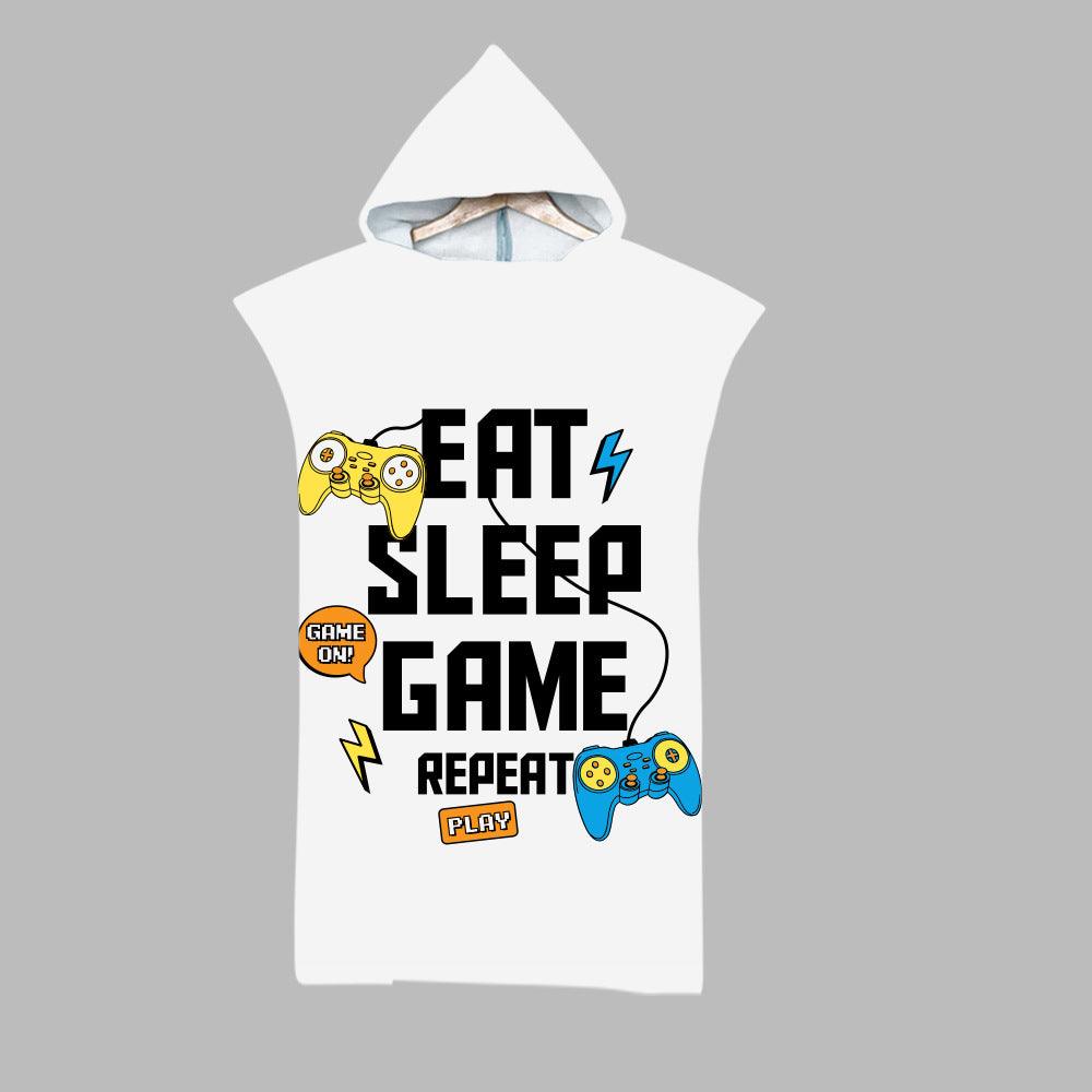 Beach Swim Print Hooded Towel - My Beach Kit
