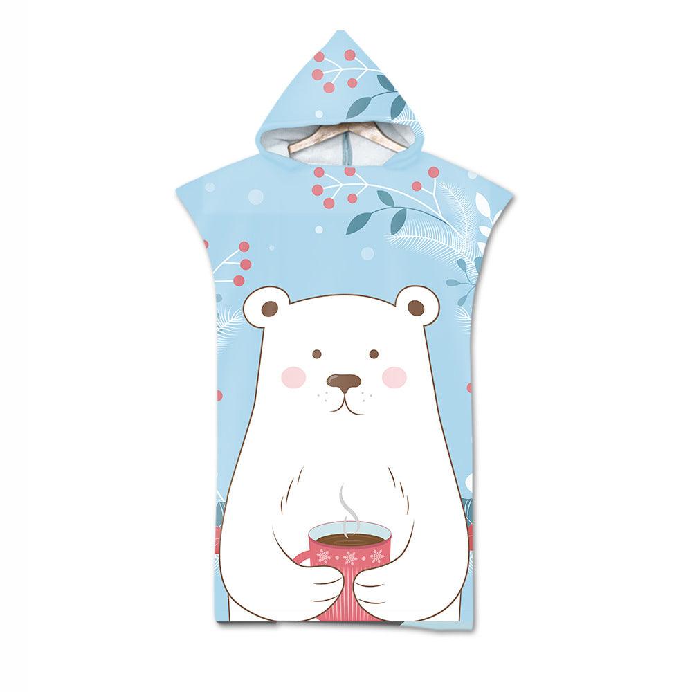Kids Cartoon Animal Hooded Beach Towel - My Beach Kit