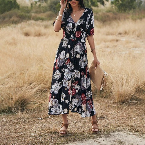 Floral Summer Beach Dress - My Beach Kit
