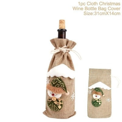 Christmas Wine Bottle Socks Decorations - My Beach Kit