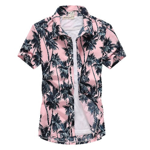 Beach shirt with short sleeves