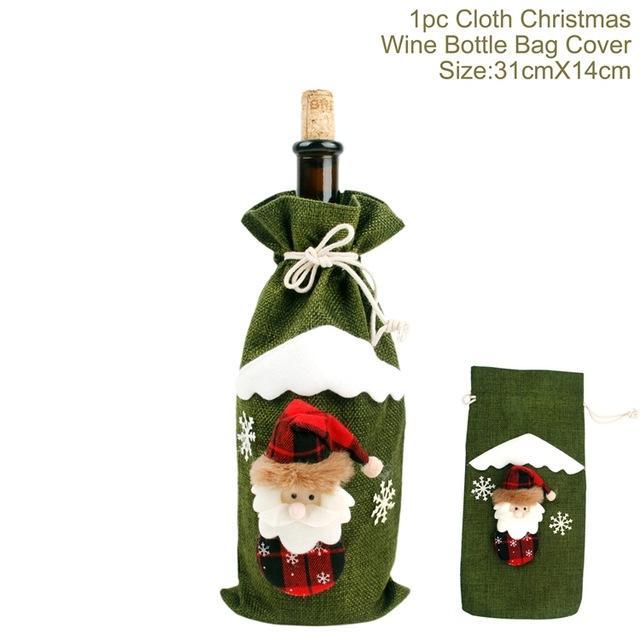 Christmas Wine Bottle Socks Decorations