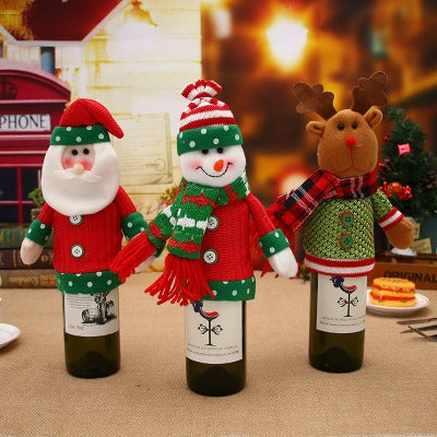 Christmas Wine Bottle Socks Decorations - My Beach Kit