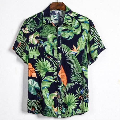 Beach Men's Short-sleeved Shirt