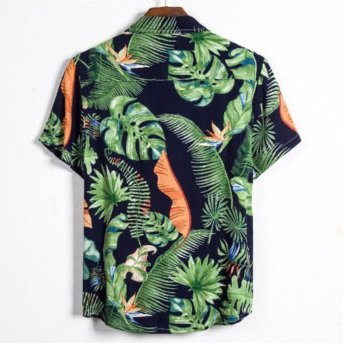 Beach Men's Short-sleeved Shirt