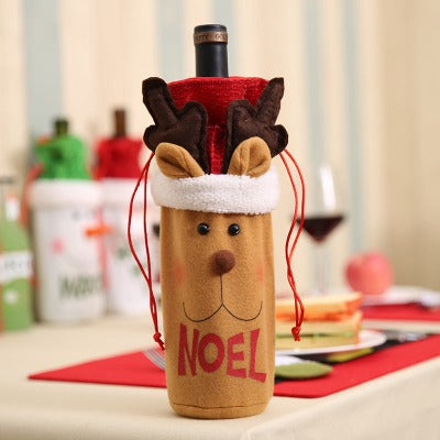 Christmas Wine Bottle Socks Decorations - My Beach Kit