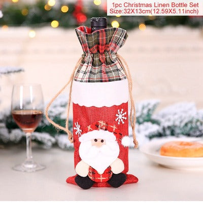 Christmas Wine Bottle Socks Decorations - My Beach Kit