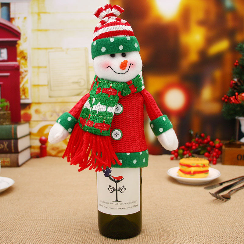 Christmas Wine Bottle Socks Decorations - My Beach Kit