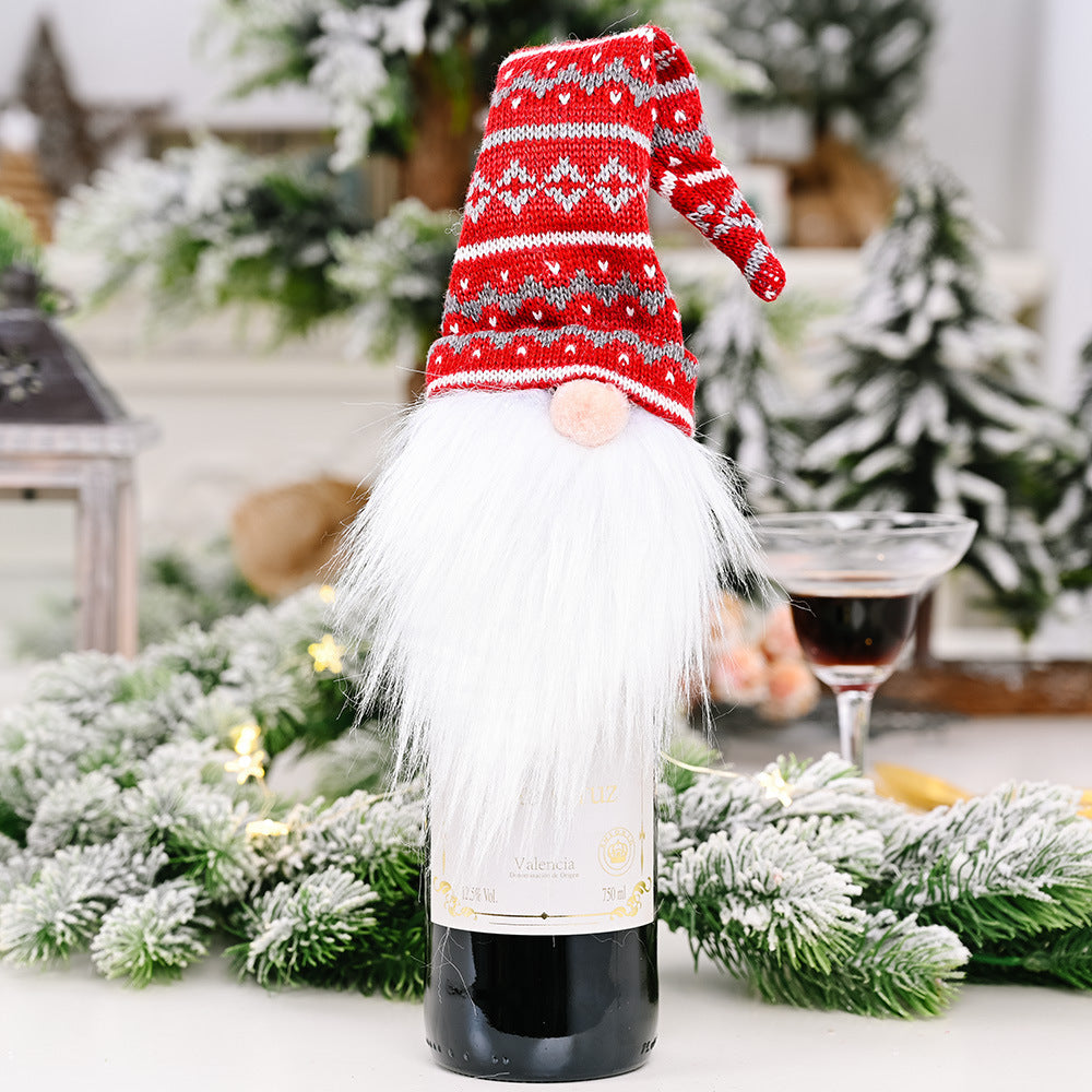 Christmas Wine Bottle Socks Decorations - My Beach Kit