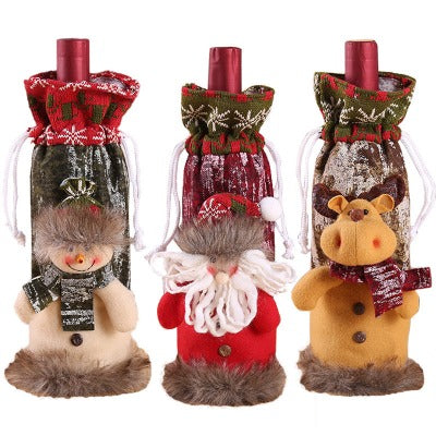 Christmas Wine Bottle Socks Decorations - My Beach Kit