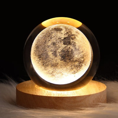 LED Night Light Galaxy Crystal Ball Table Lamp - My Beach Kit