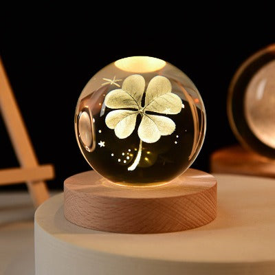 LED Night Light Galaxy Crystal Ball Table Lamp - My Beach Kit