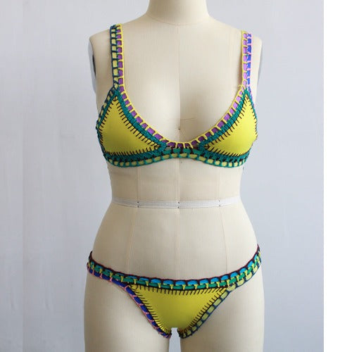 Hand-woven beach Bikini - My Beach Kit