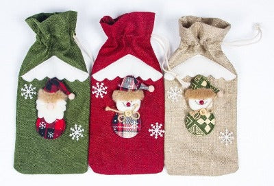 Christmas Wine Bottle Socks Decorations - My Beach Kit