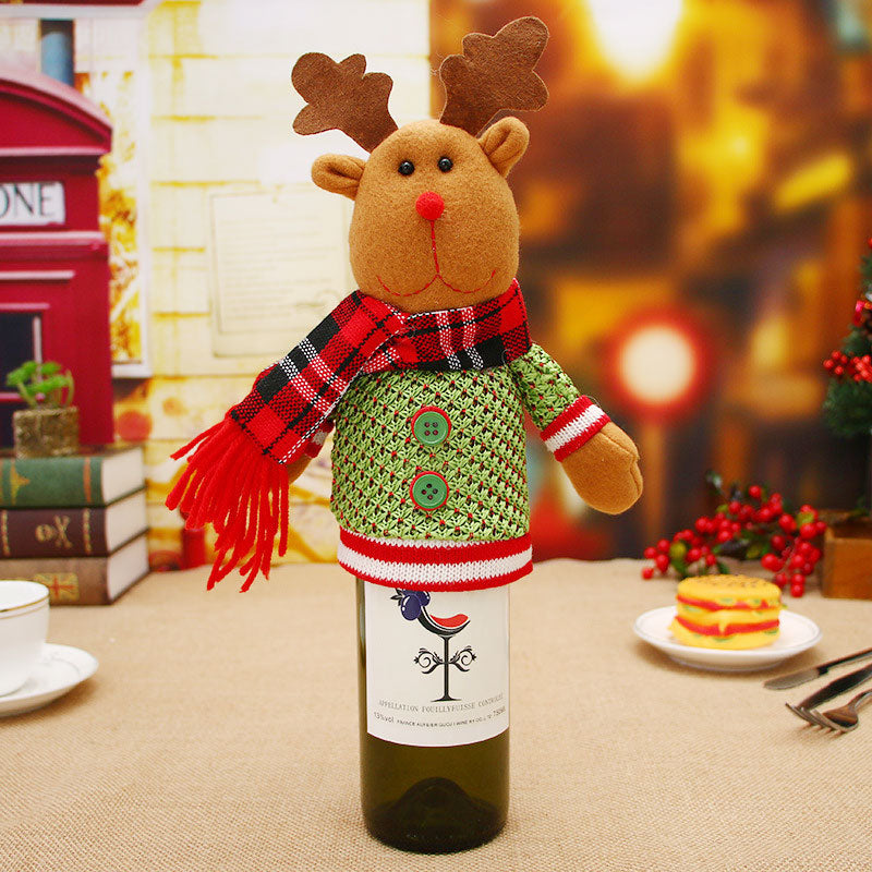 Christmas Wine Bottle Socks Decorations - My Beach Kit