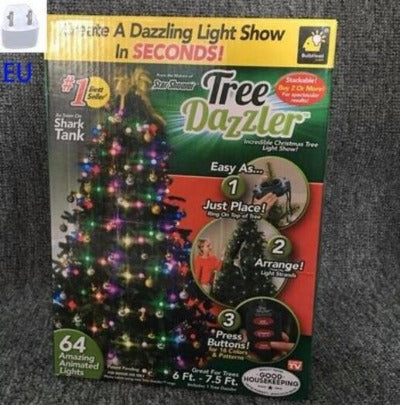 64 Light Dazzler Shower Tree Light Show Of Christmas - My Beach Kit