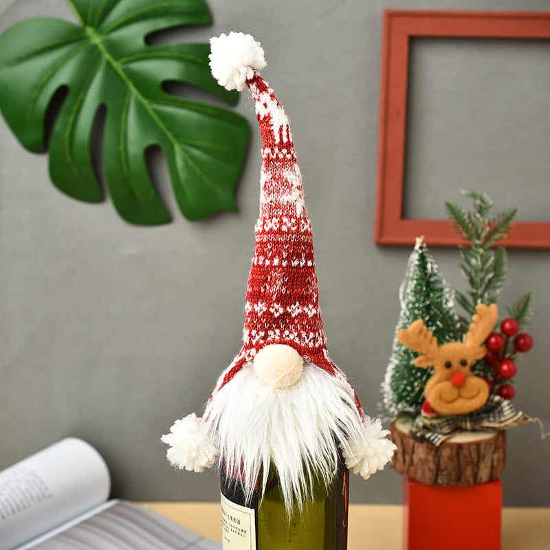 Christmas Wine Bottle Socks Decorations - My Beach Kit