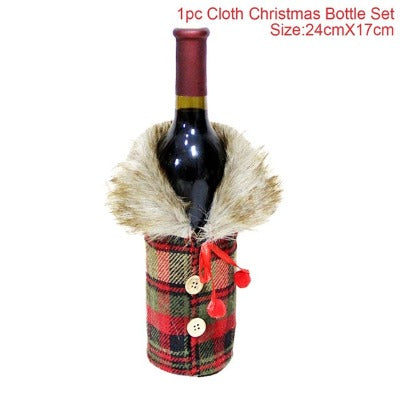 Christmas Wine Bottle Socks Decorations - My Beach Kit