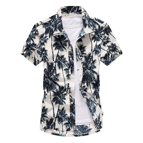 Beach shirt with short sleeves